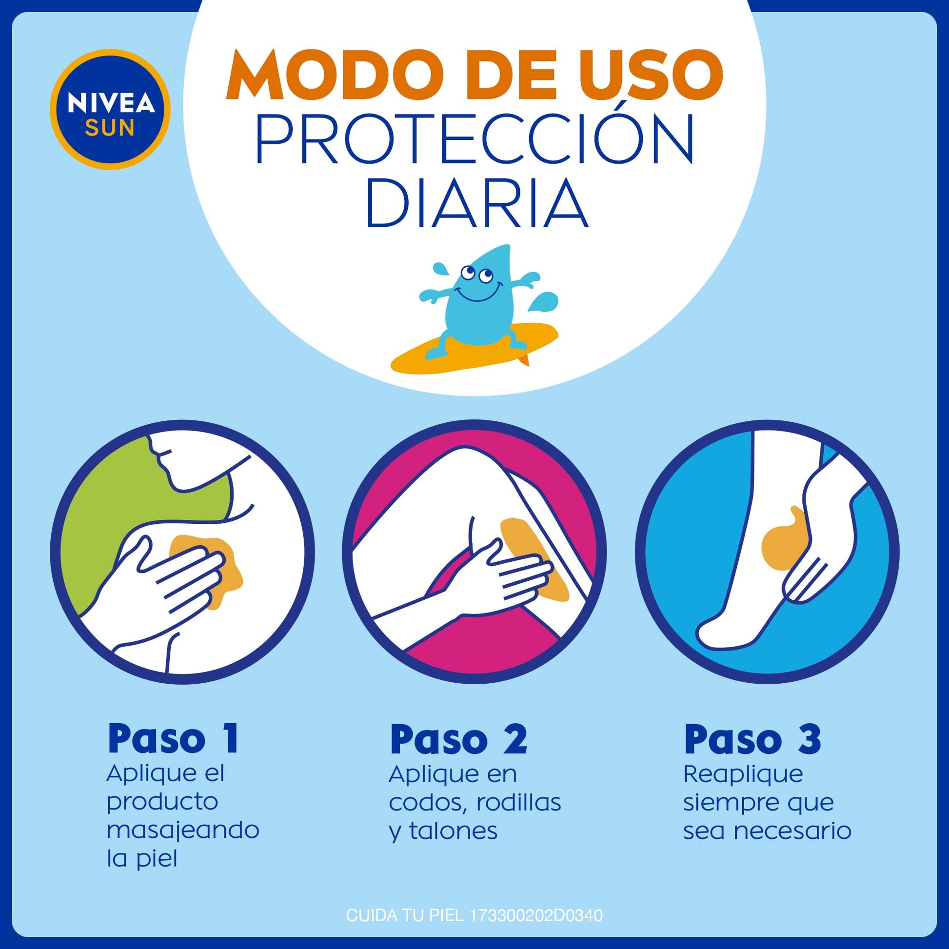 Protector Solar en Spray NIVEA Kids FPS 50+ Resistente al Agua para Piel Sensible