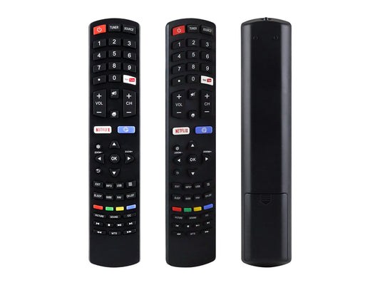 CONTROL EXPERT Control Remoto HK Pro JVC Atvio Speler Aiwa EVL Smart TV con botón de Netflix y Youtube Modelo: RC311S, Control Directo