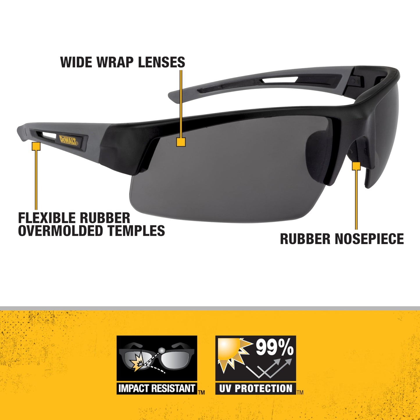 DEWALT DPG100-2D Transparente anteojos de Seguridad
