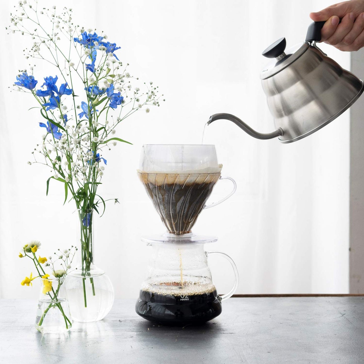 Hario V60 Asistente contra goteo, tamaño 02, transparente