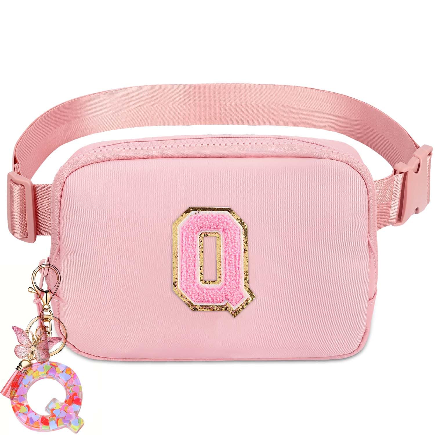 Kejea Riñonera Cruzada para Niñas y Mujeres, 8 a 12 Años, Regalos de Cumpleaños, Cintura Pequeña, Moda, Rosado