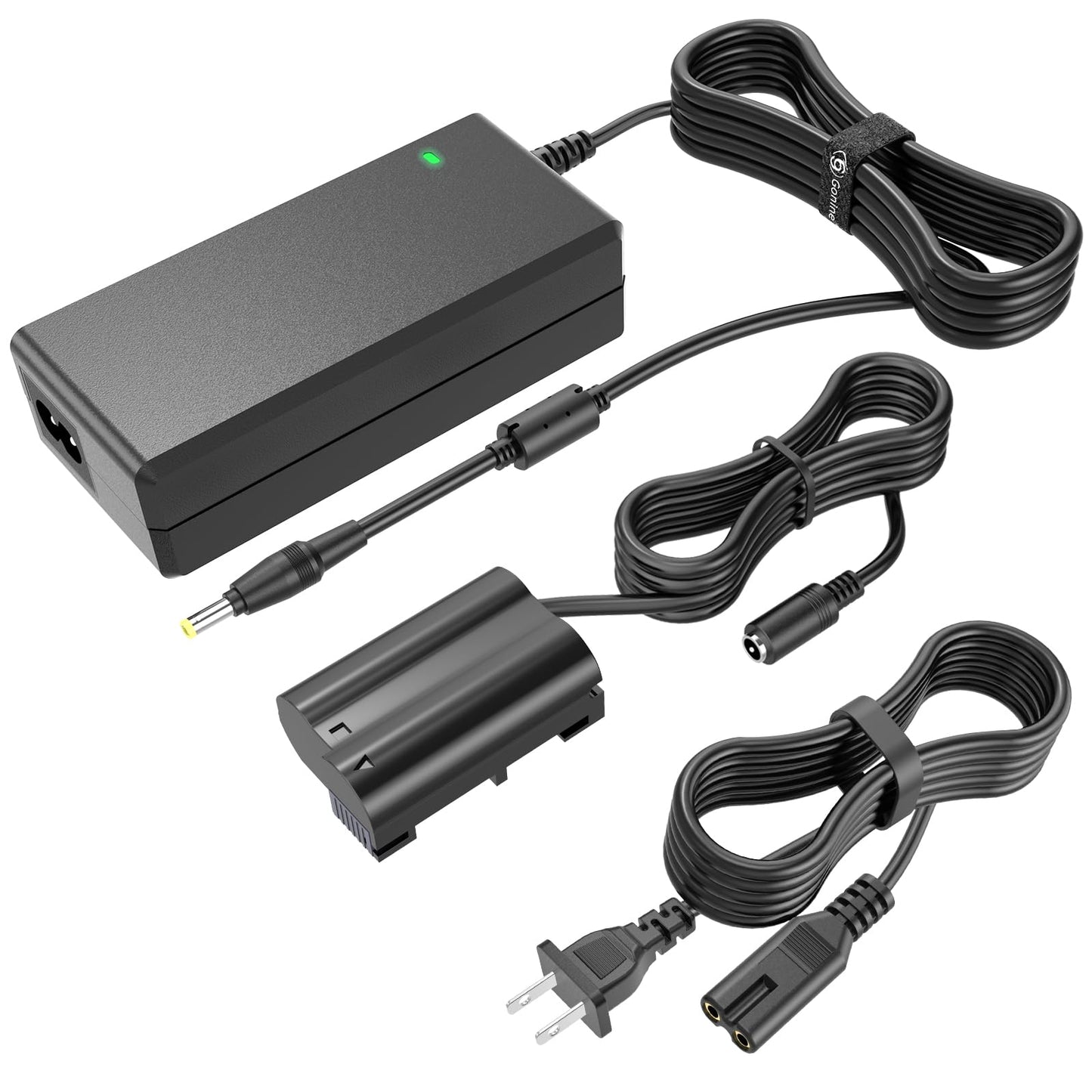 Gonine EH-5 adaptador más EP-5B kit - repuesto para NIKON P520, P530, D600, D610, D750 D7000, D7100, D800, D800E, D810, D800A, 1V1 cámaras digitales (NIKON EN-EL15 batería kit de reemplazo)