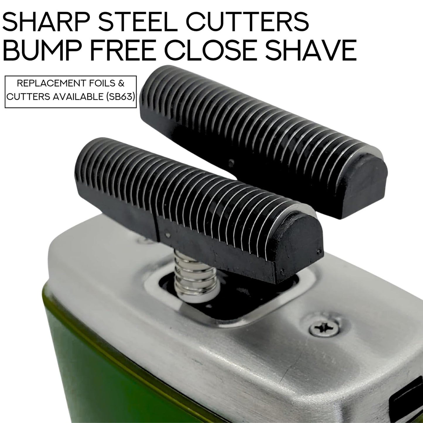 Supreme Trimmer Crunch STF602 - Afeitadora de doble lámina impermeable para hombres | 150 minutos de tiempo de funcionamiento, maquinilla de afeitar eléctrica sin cuerda y con cable, láminas