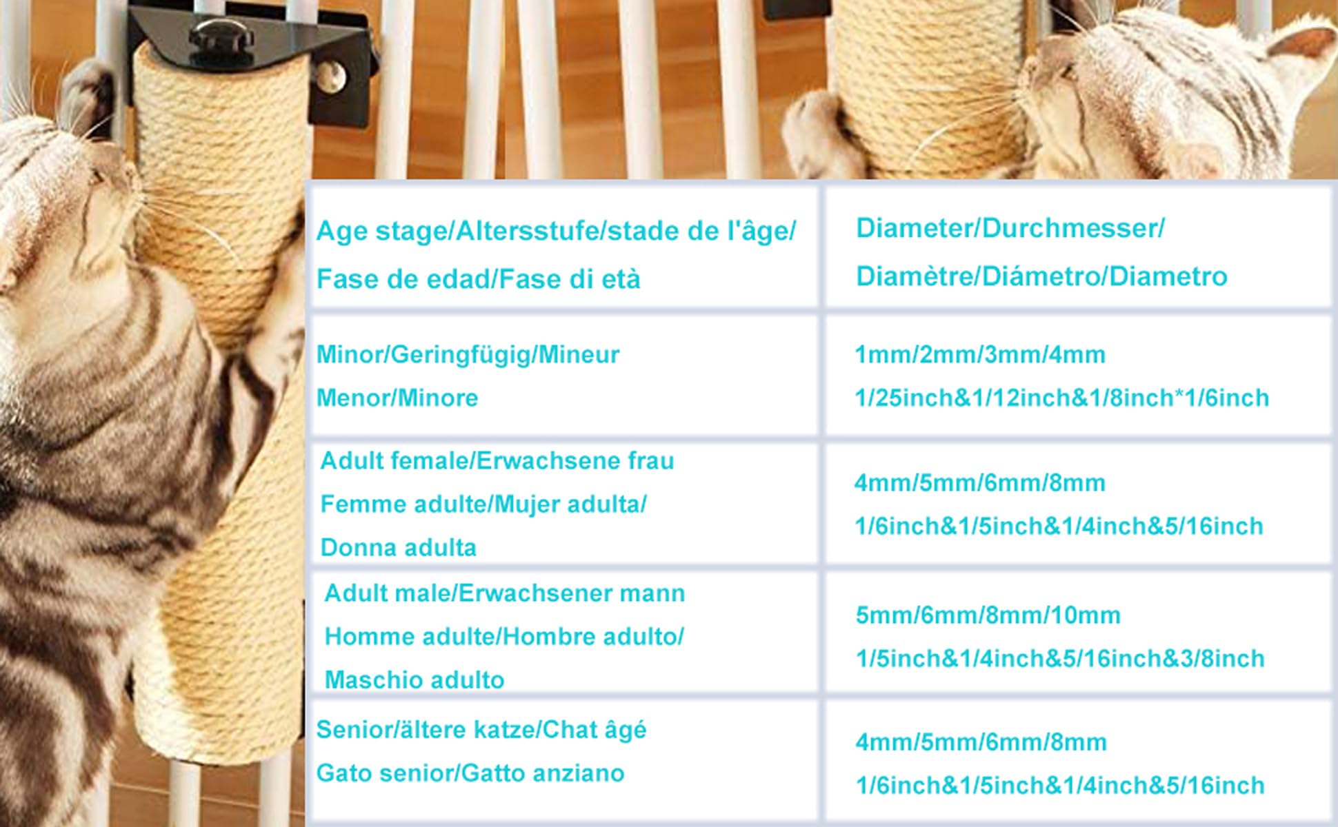 Cuerda de Cáñamo Natural NorthPada Sisal Resistente para Manualidades y Jardín