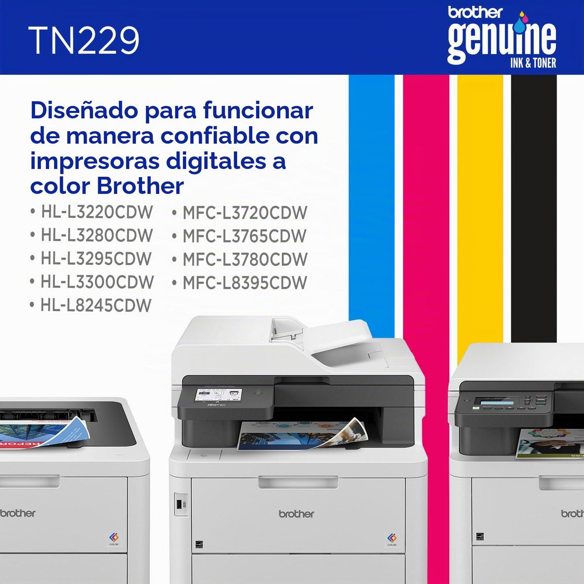 Cartucho de Tóner Brother Negro Rendimiento Estándar para Impresora
