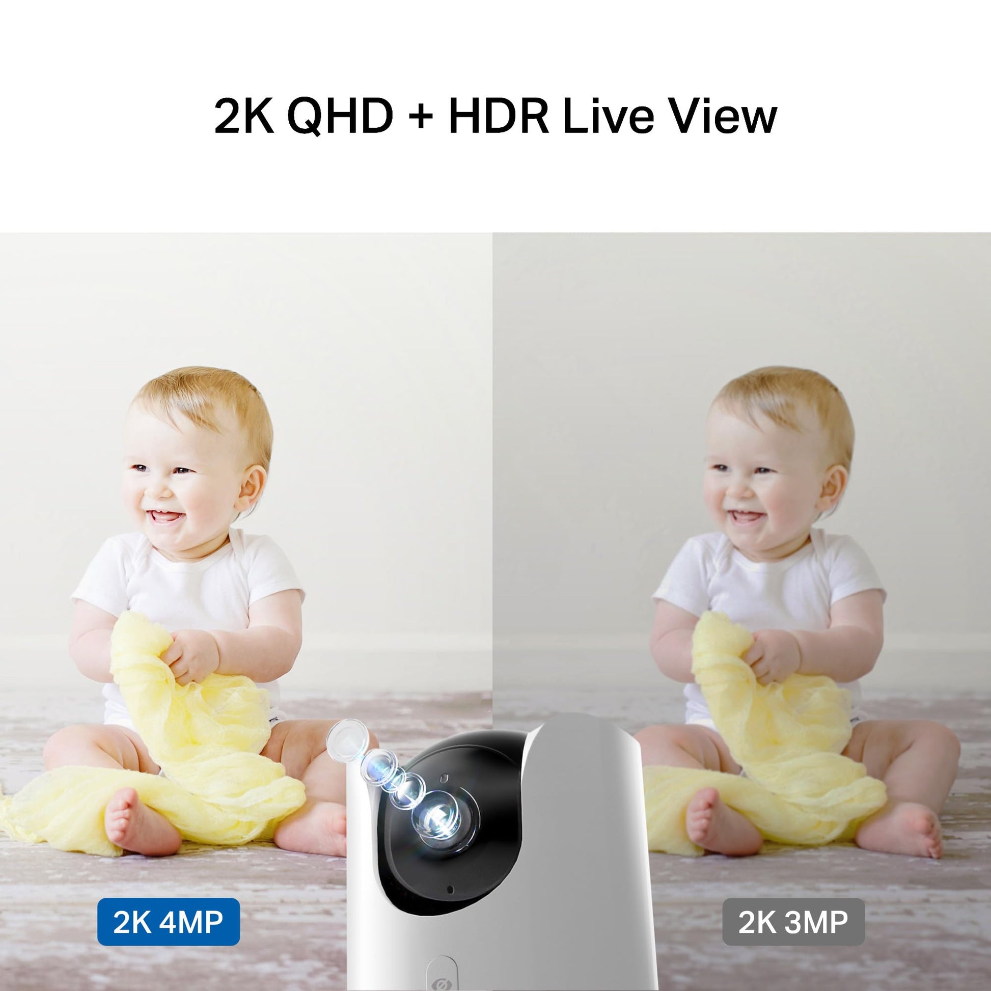 Cámara Wi-Fi TP-Link Tapo C225 Blanco con Detección AI y Visión Nocturna a Todo Color