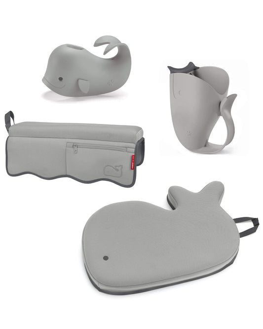 Juego de Baño Skip Hop Gris Moby con Cuatro Productos Esenciales para Bebé