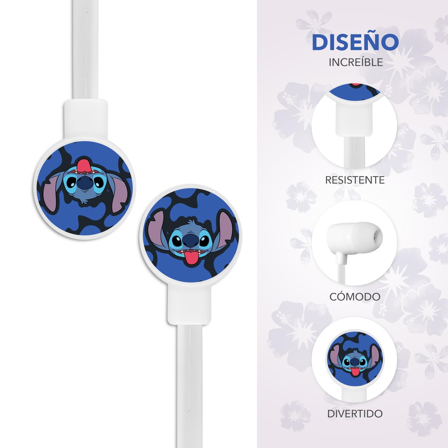 GAIRET Audífonos Alámbricos Stitch Manos Libres H3-AB118, Micrófono Incorporado, Sonido Estéreo, Cancelación de Ruido Ambiental, Conexión 3.5 mm, Compatibles con PC, PS, Xbox, Gaming y Llamadas