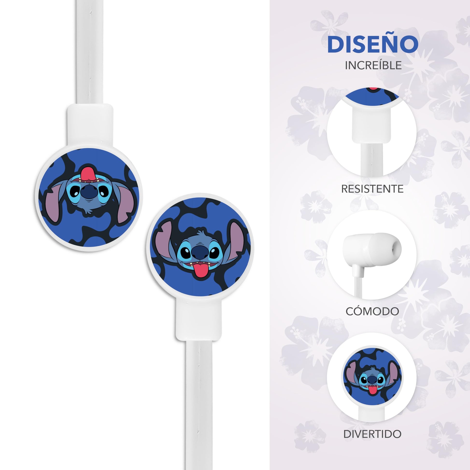 GAIRET Audífonos Alámbricos Stitch Manos Libres H3-AB118, Micrófono Incorporado, Sonido Estéreo, Cancelación de Ruido Ambiental, Conexión 3.5 mm, Compatibles con PC, PS, Xbox, Gaming y Llamadas