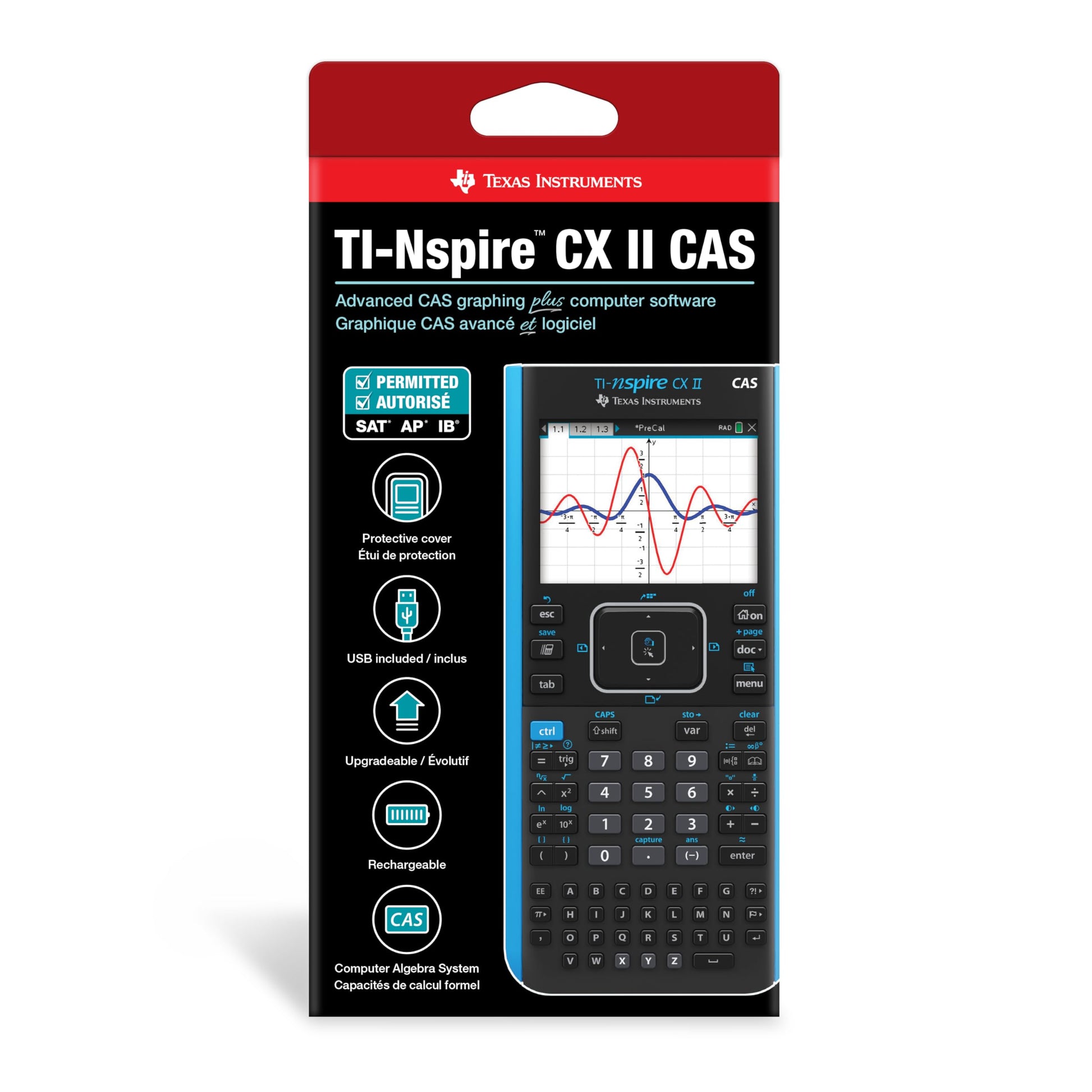 Texas Instruments TI-Nspire CX II CAS calculadora gráfica a Color