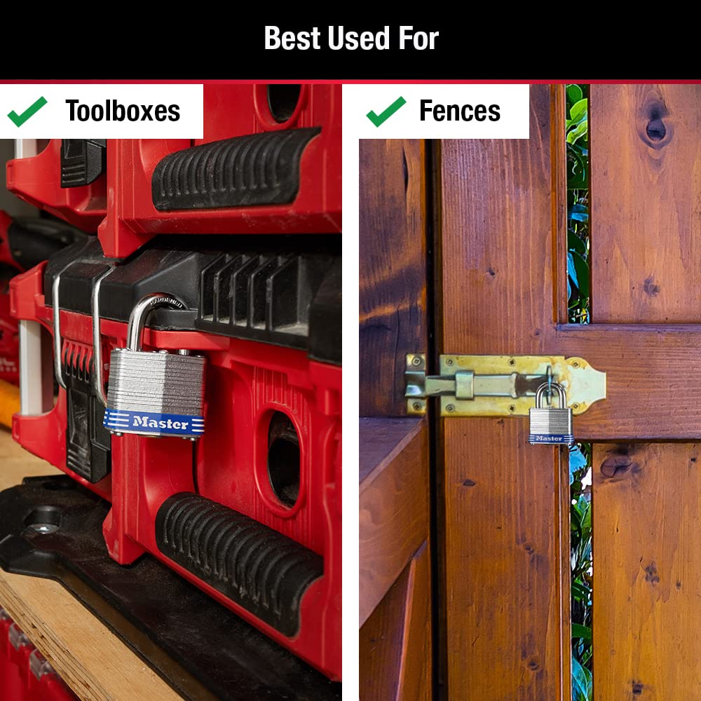 Candado de Acero Zincado Master Lock 4-Pack