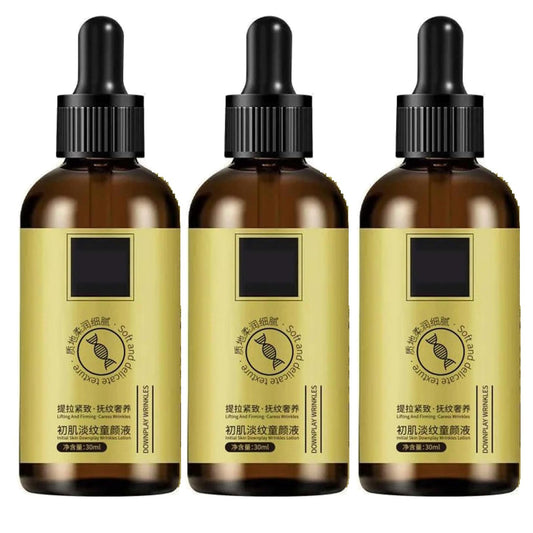 Serum Antiedad Antiarrugas y Reafirmante, Hidratación Profunda para Rostro y Cuerpo, Tratamiento Diario para la Piel, No Graso, 30 ml (3 Unidades) - Fórmula Avanzada 2025 con Efecto Lifting.