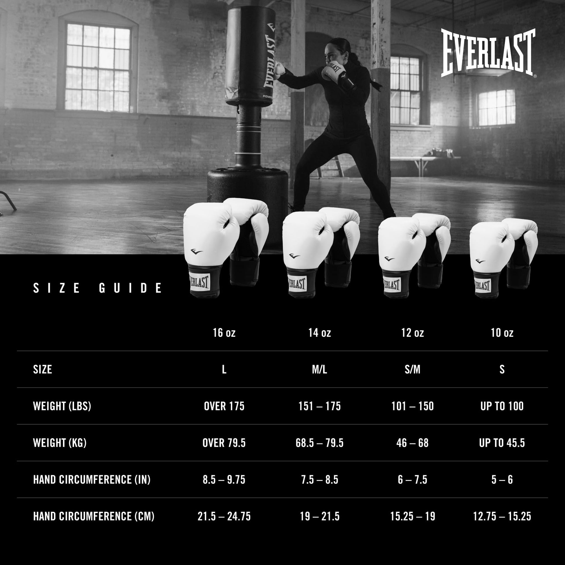 Guantes de Boxeo Everlast Prostyle 2 Ajuste Seguro para Hombre y Mujer