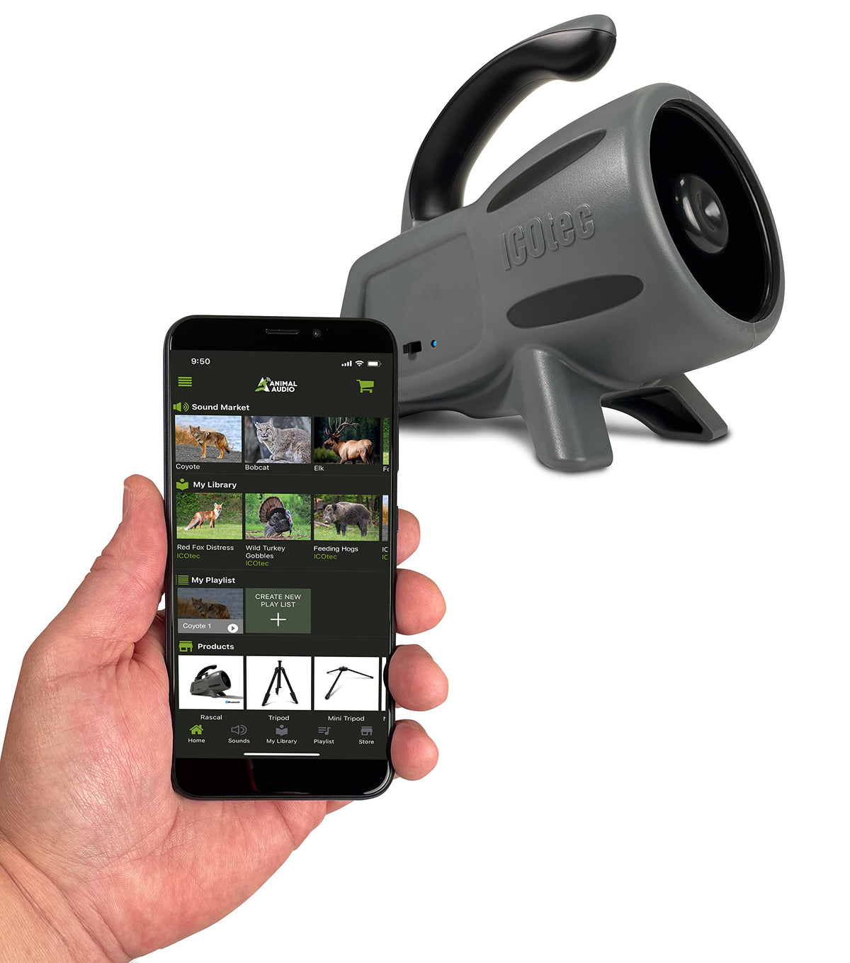 Atractivo de Animales Icotec Bluetooth Rascal Alcance 100 Yardas