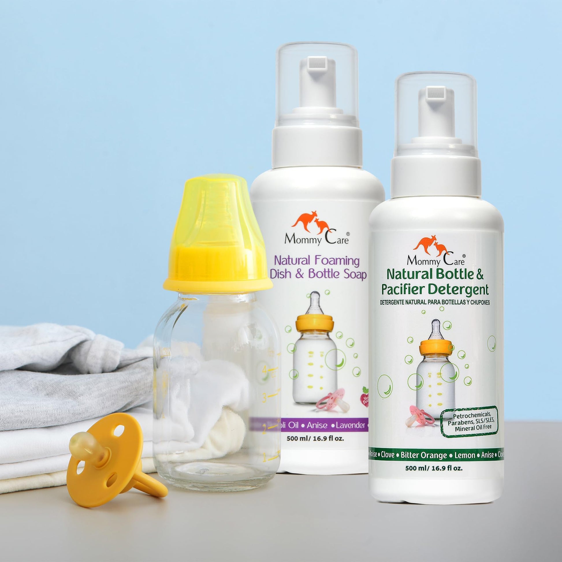 Jabón de Biberones y Chupetes Mommy Care - Hipoalergénico, Con Ingredientes Naturales y Orgánicos (200 mililitros)