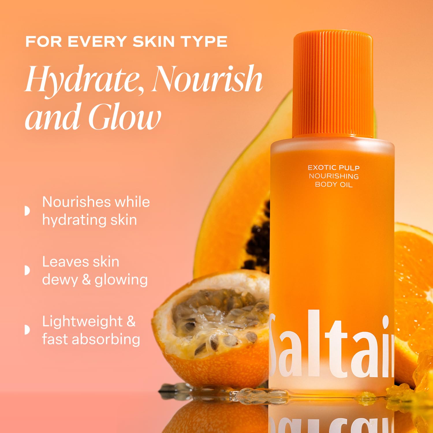 Saltair- - Aceite corporal Exotic Pulp - Hidratante corporal nutritivo