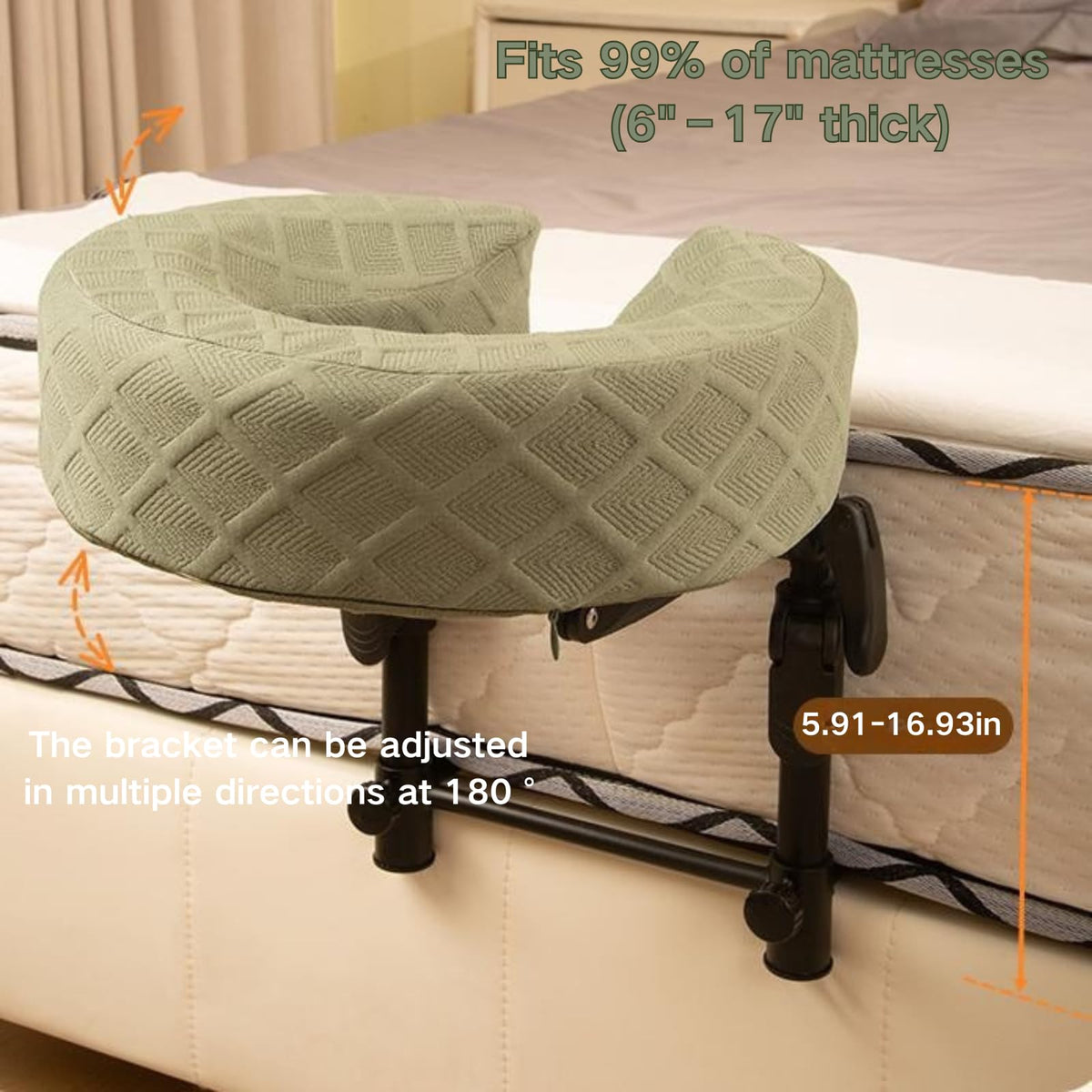 Reposacabezas de Masaje con Espuma Viscoelástica Altura Ajustable y Funda Lavable para Mayor Comodidad