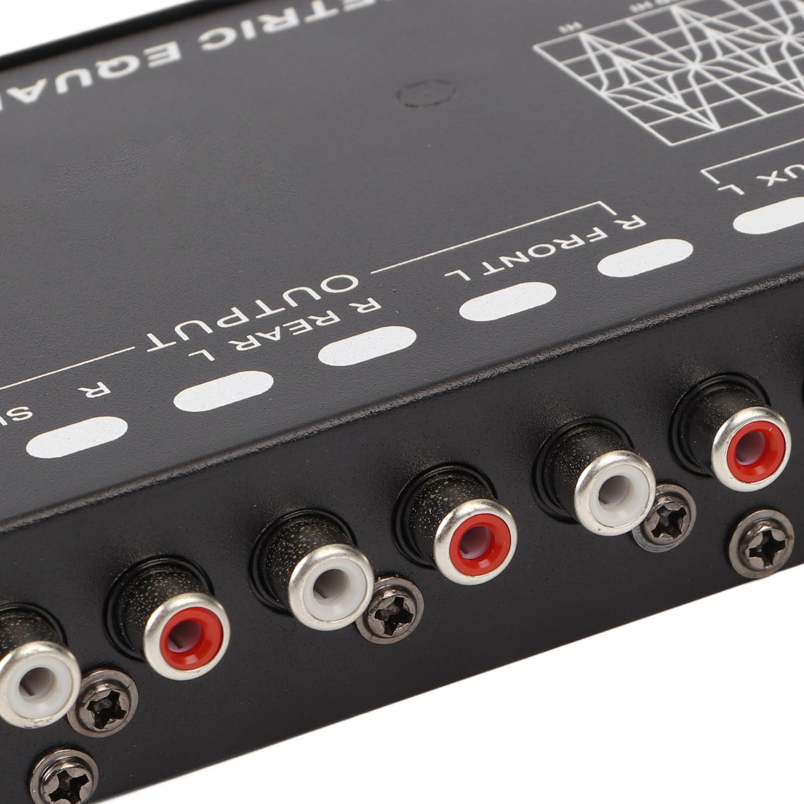 Fydun Ecualizador de Audio, Procesador de Audio Digital Ecualizadores Ajustable 5 Bandas Sintonización Precisa EQ Amplificador Crossover Ecualizador Gráfico