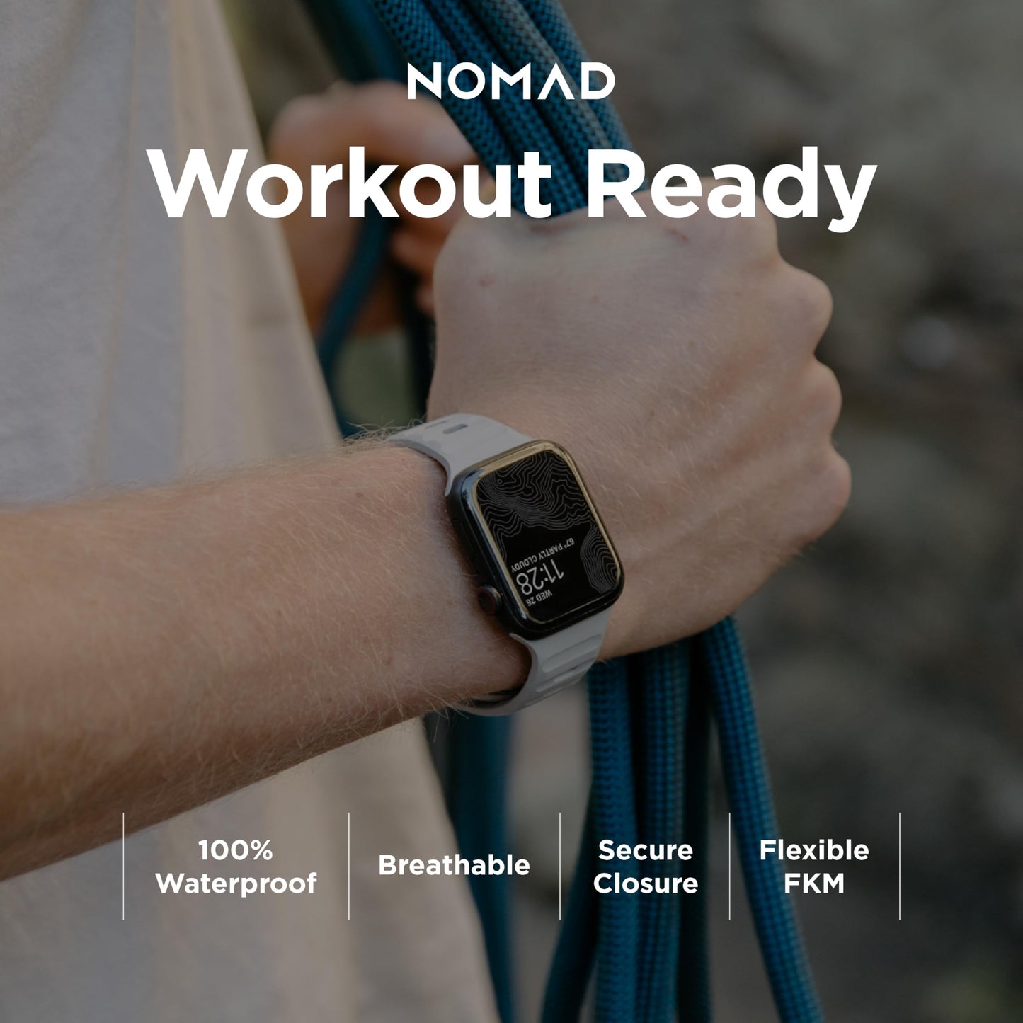 Correa Deportiva NOMAD Lunar Gray FKM V2 45/44mm/42mm M/L