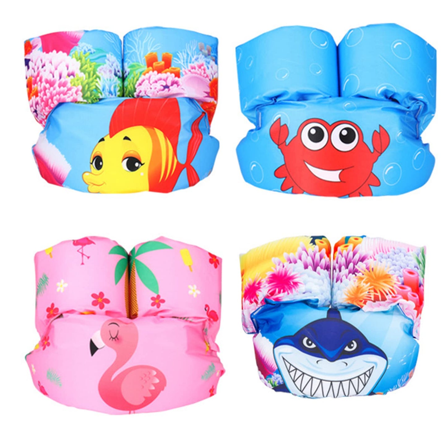 Chaleco Salvavidas MOSU Tiburón para Niños con Flotadores de Brazo para Piscina