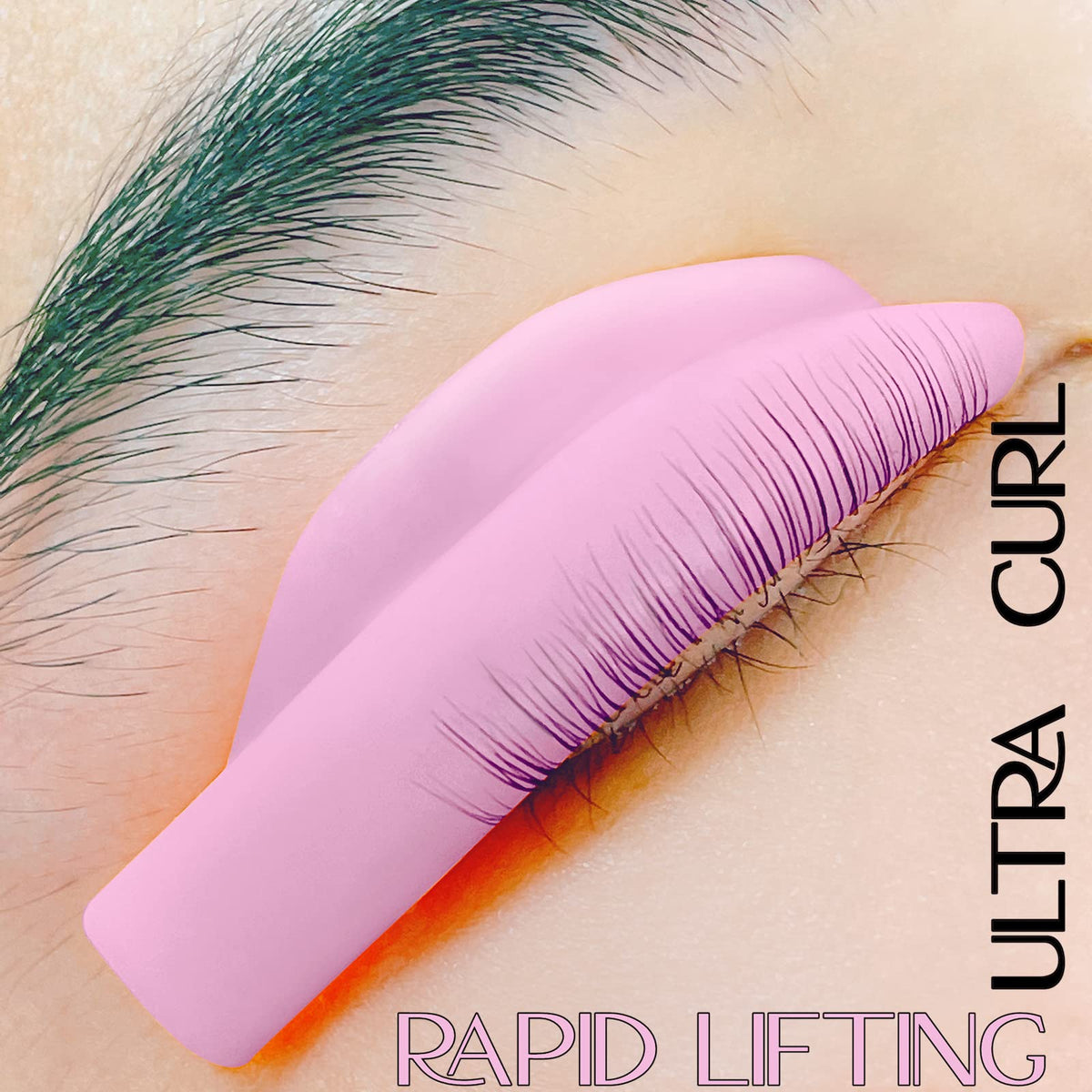Libeauty - Juego de 10 varillas de silicona para levantamiento de pestañas, color rosa, supersuaves, tamaño 5 SMM1M2L, reutilizables para rizador de pestañas, con funda de almacenamiento de poliuretano premium (mezcla)