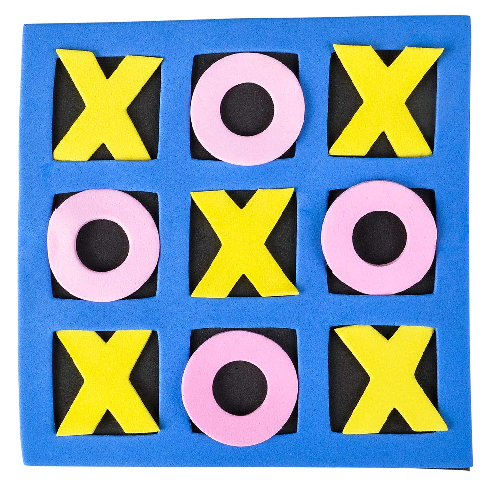 Juego de Mesa Tic Tac Toe Espuma 5x5 Pulgadas para Niños 24 Piezas