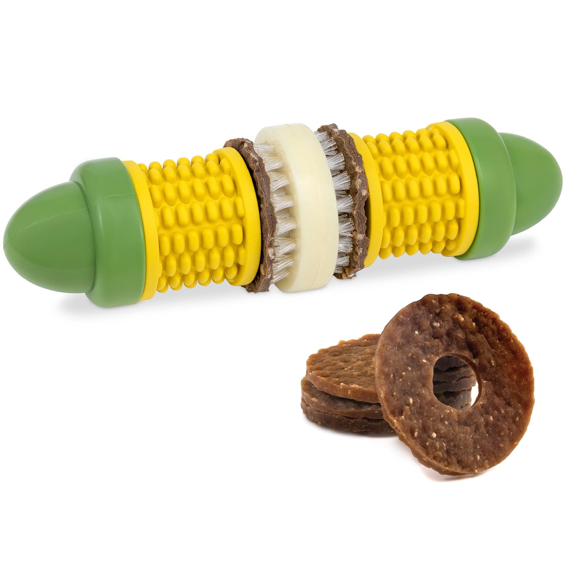 Juguete para Perros PetSafe Busy Buddy Cravin’ Corncob Mantequilla Rompecabezas Interactivo sin BPA