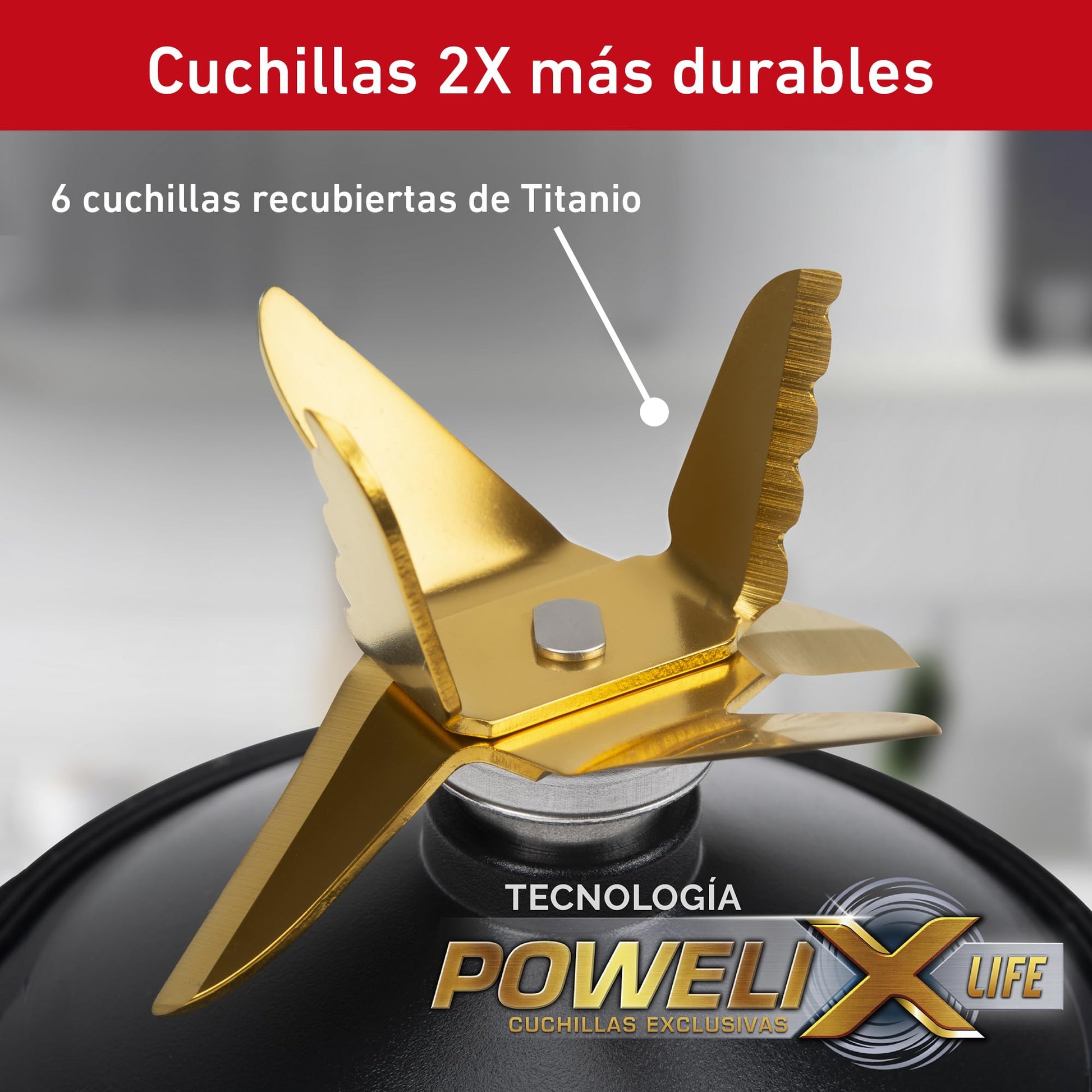 Licuadora T-fal Ultraforce Pro Inox con Tecnología Powerlix Life y 6 Cuchillas de Titanio