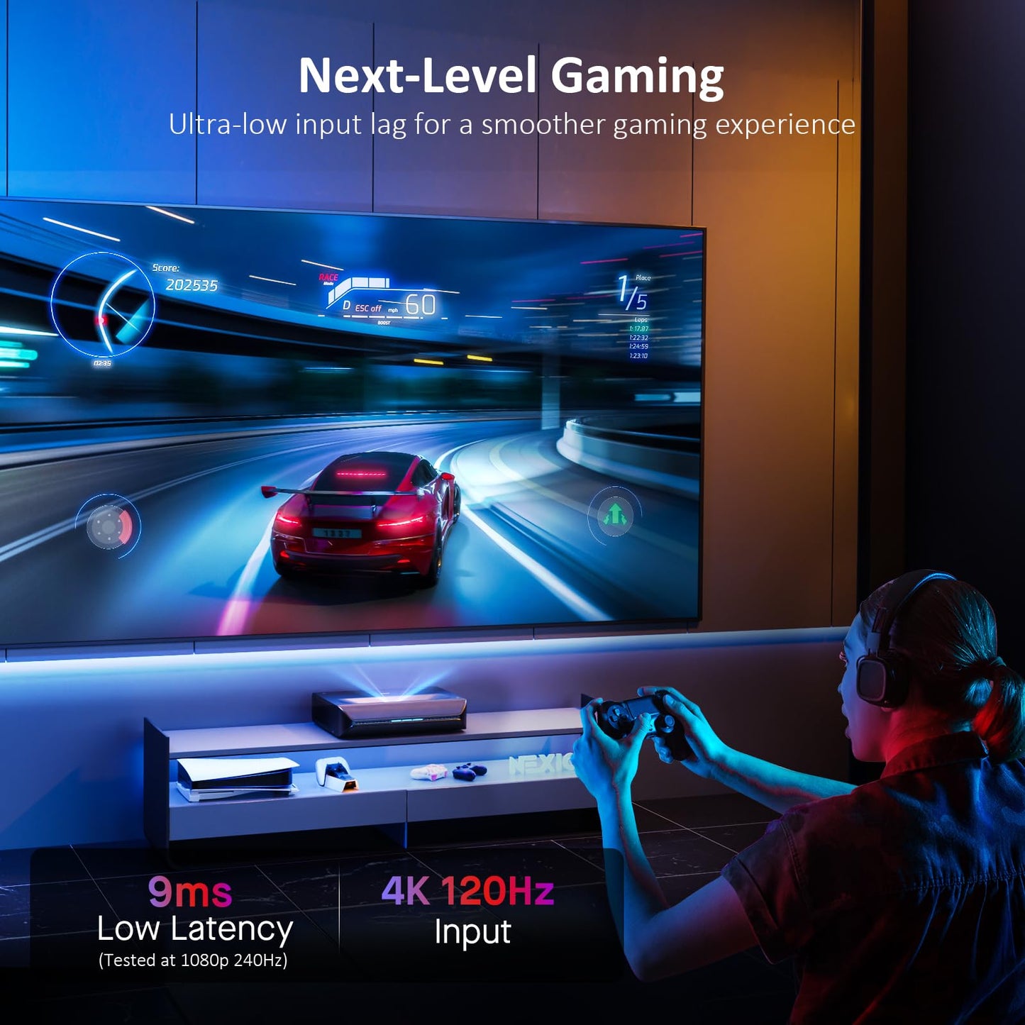 NexiGo Aurora Pro, projetor a Laser Tricolor 4K