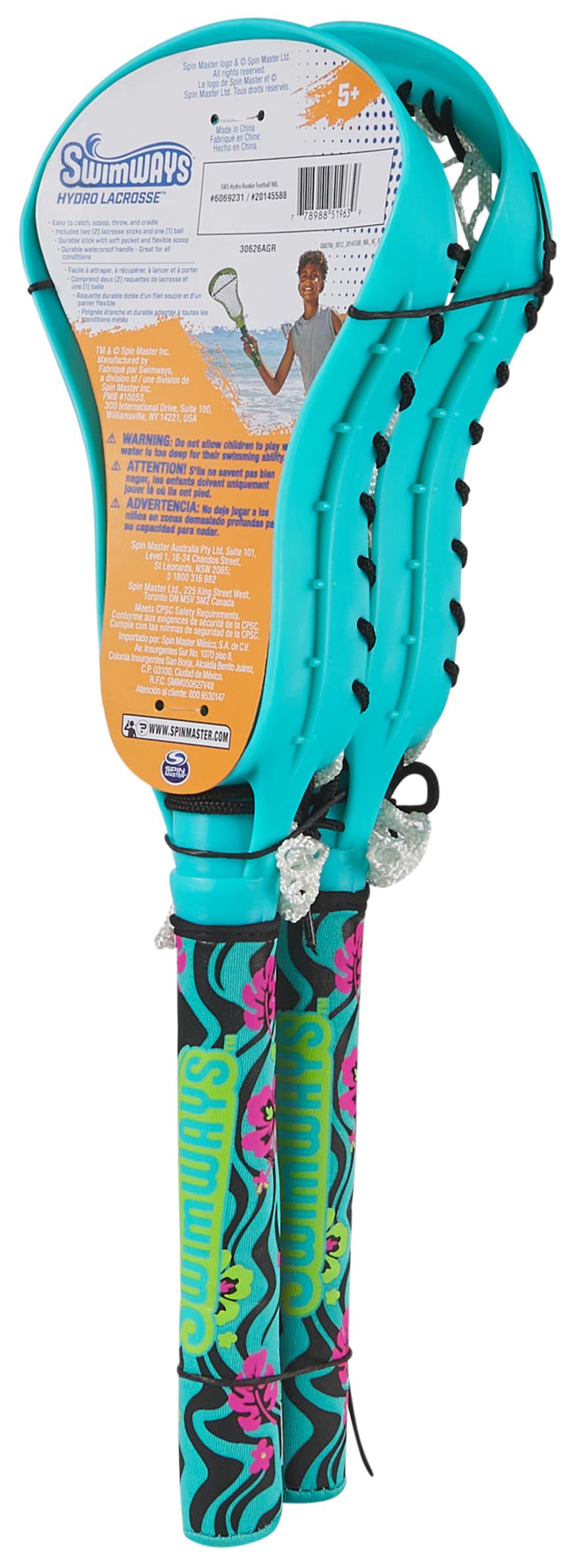 Juego Hydro Lacrosse SwimWays Azul para Adultos y Niños