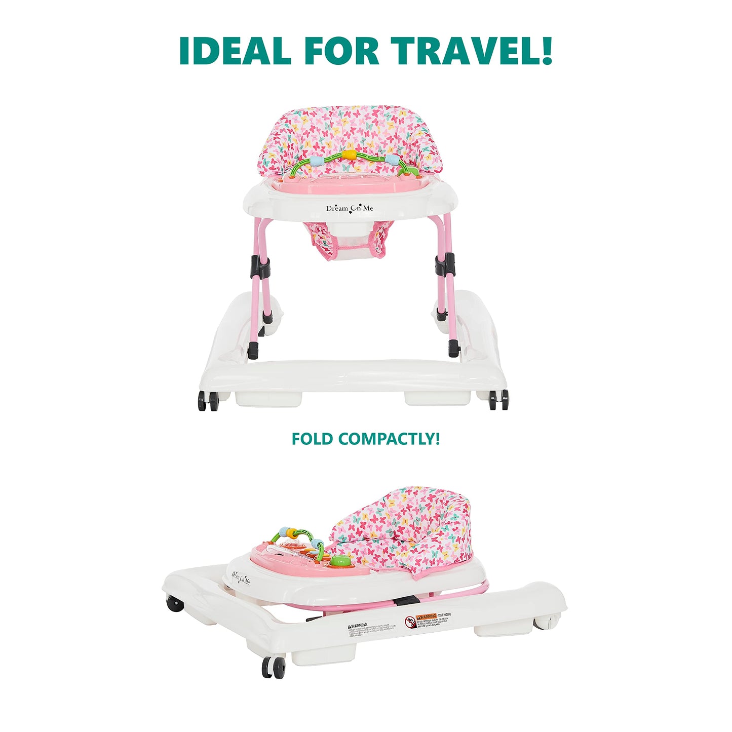 Andador 2 en 1 Dream On Me Spring Pink Ava