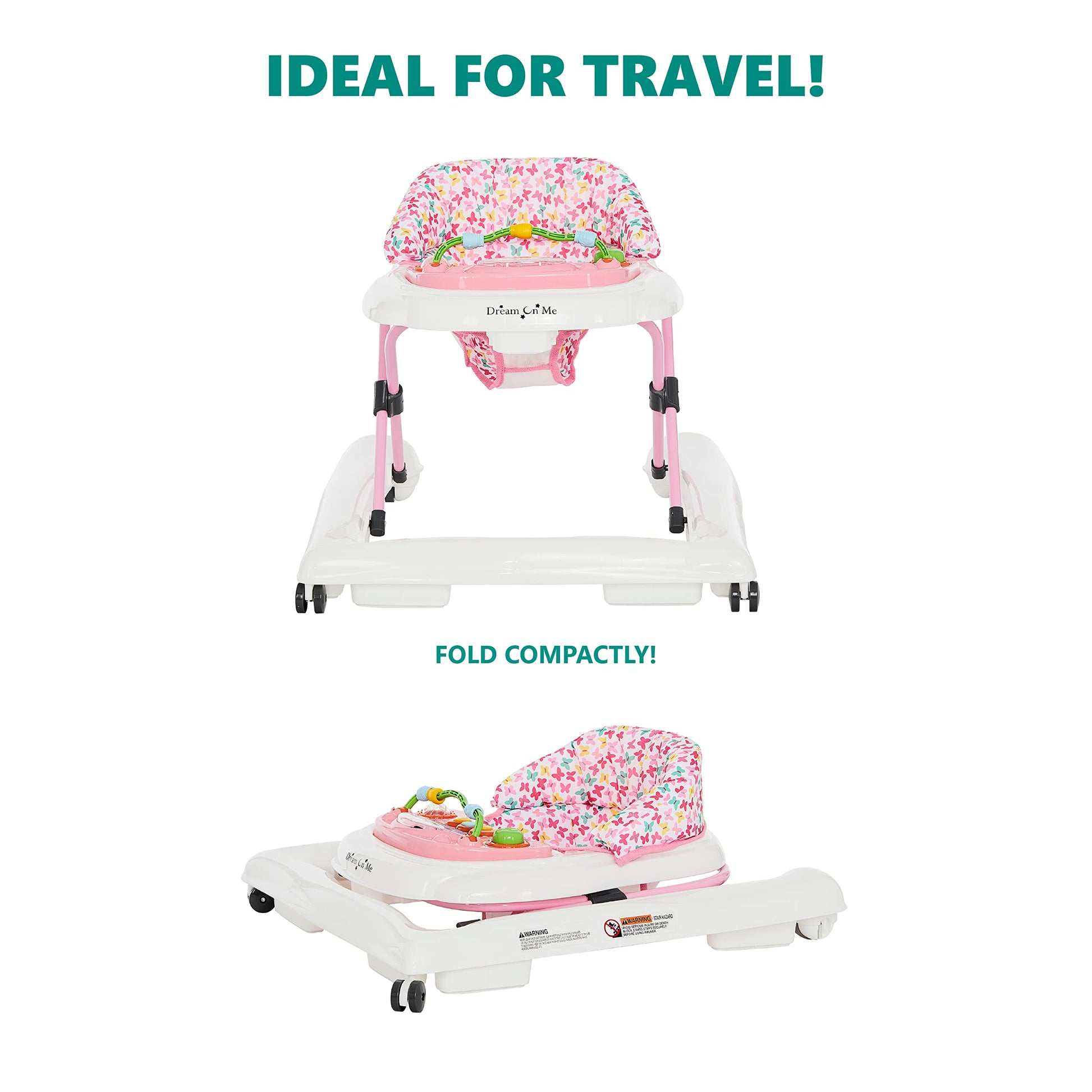 Andador 2 en 1 Dream On Me Spring Pink Ava