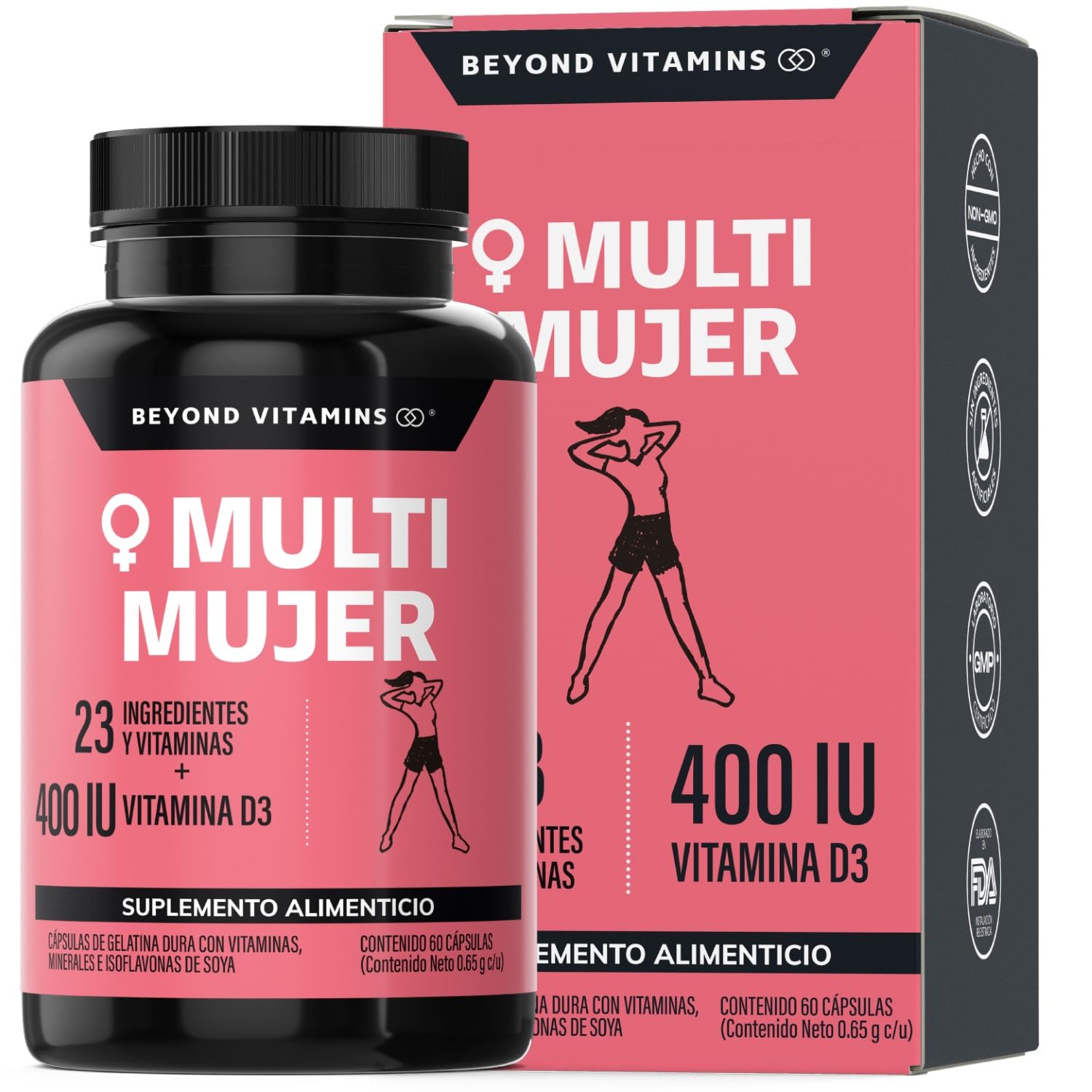 Suplemento Multivitamínico para Mujer con Vitamina D3, E y Biotina en Cápsulas शाध्यक्षपूर्वींpliepro