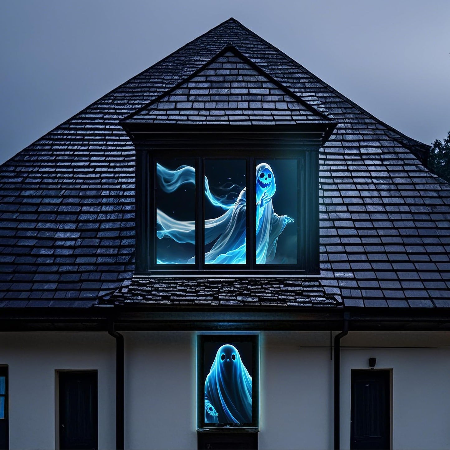 visualización de proyección trasera holográfica para exteriores de 100 pulgadas: 4K para interiores y exteriores 16:9 plegable en el aula 16:9, se utiliza para proyectar películas de Navidad, videos
