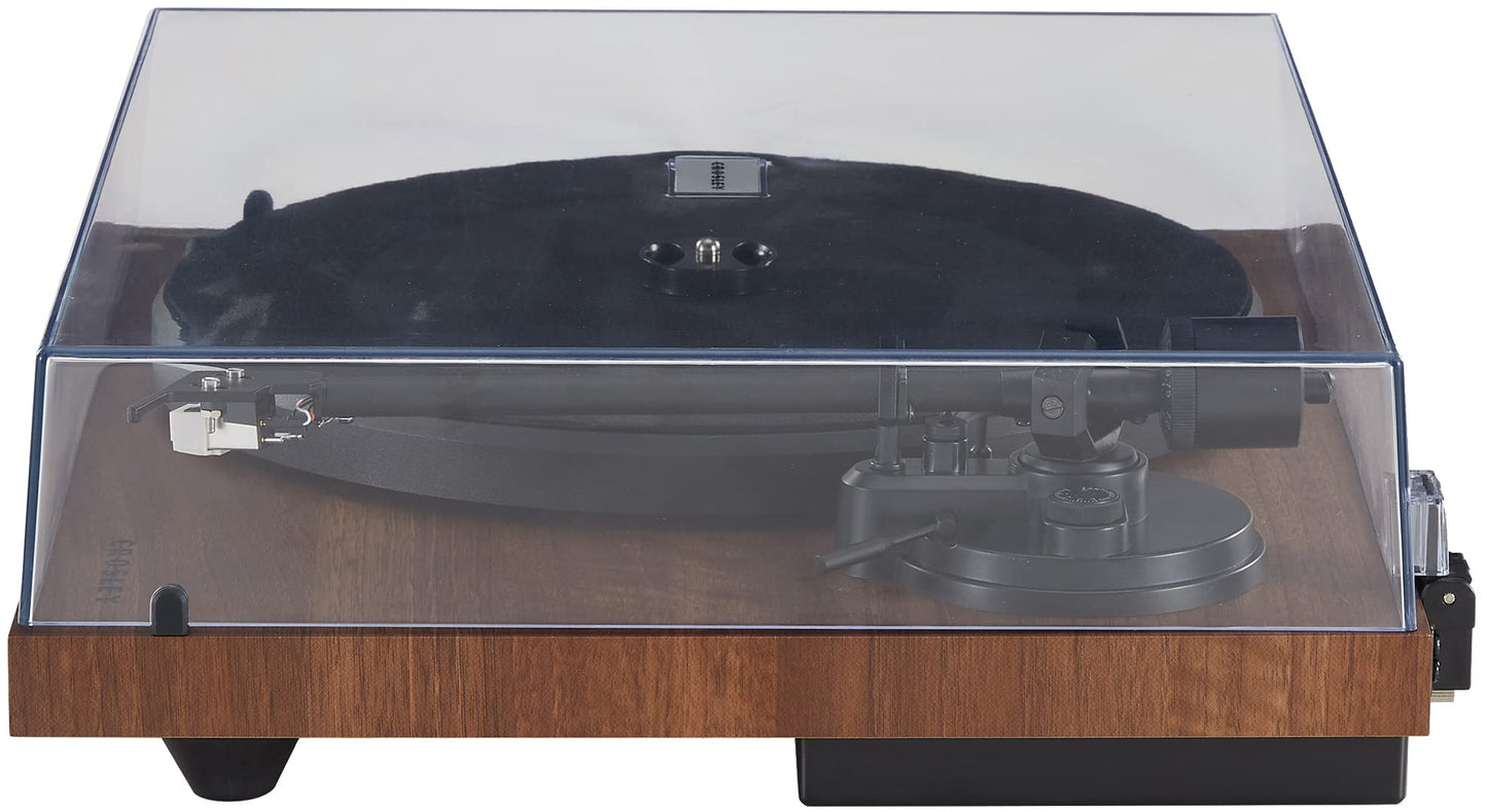 Crosley Tocadiscos Bluetooth C6B-WA con transmisión por Correa con Brazo de Tono Ajustable, Nogal