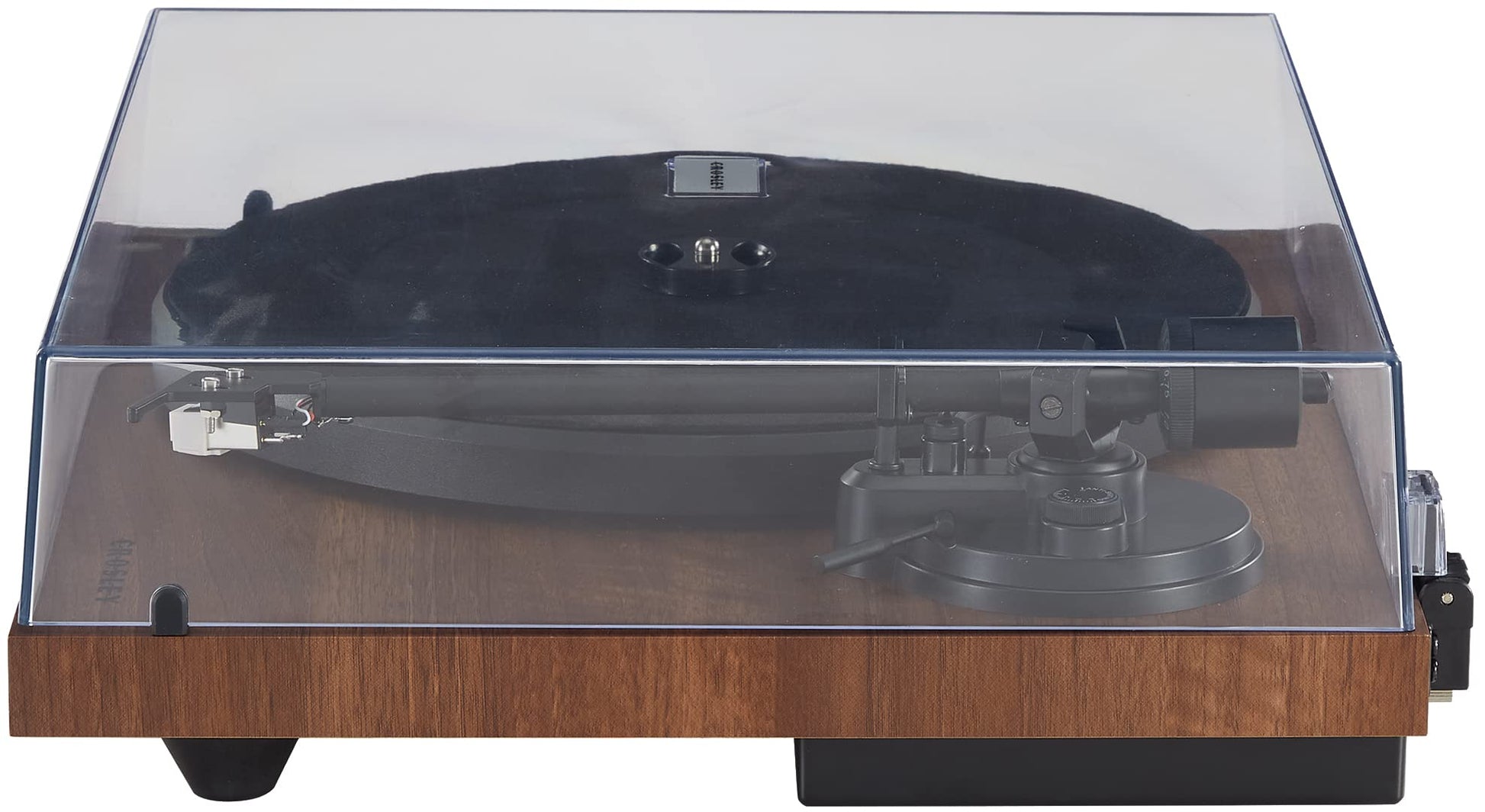 Crosley Tocadiscos Bluetooth C6B-WA con transmisión por Correa con Brazo de Tono Ajustable, Nogal