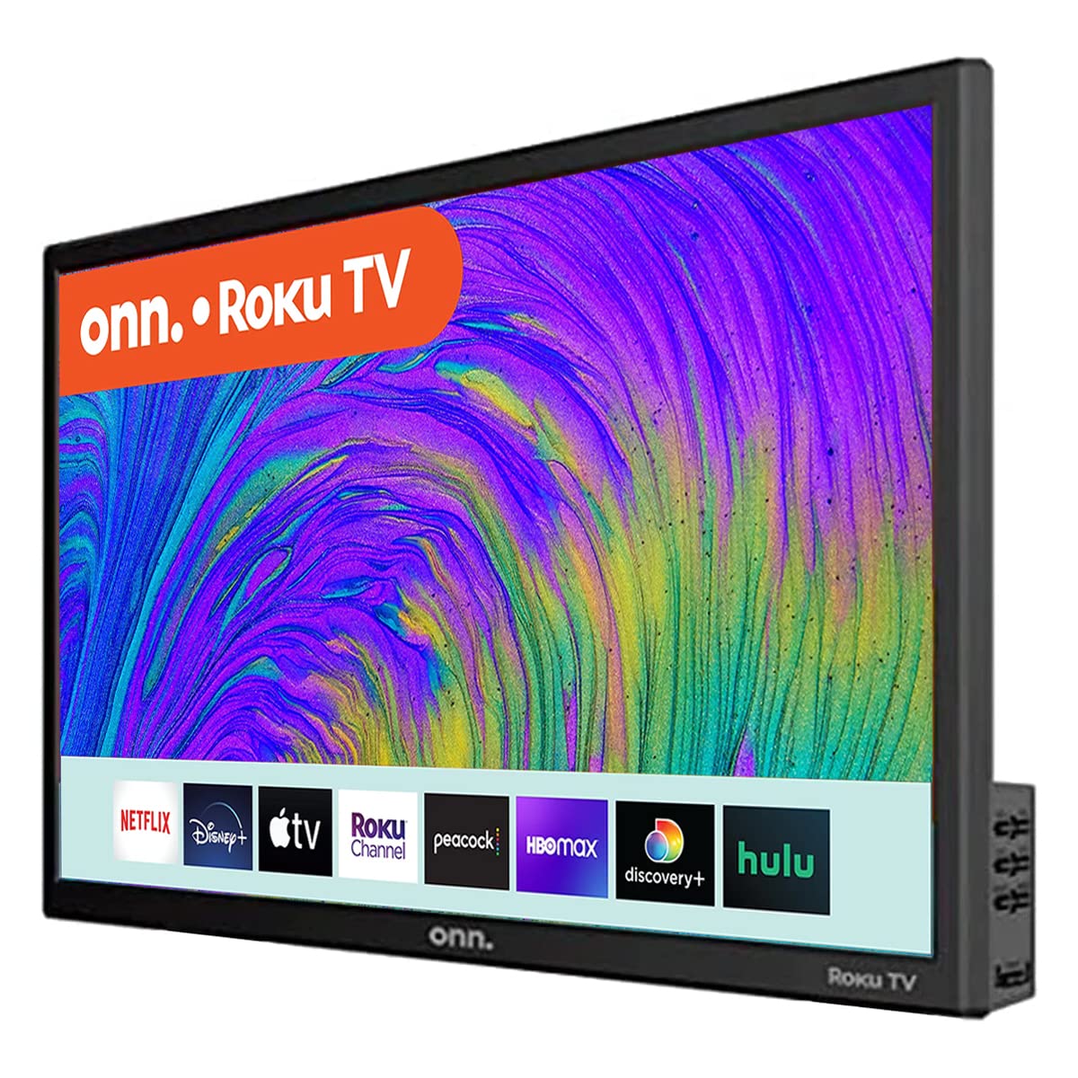 Televisión LED Smart HD 24 Pulgadas onn Negra Compatible con Netflix, Disney+, Apple TV, YouTube, Alexa y Google Assistant Reacondicionado