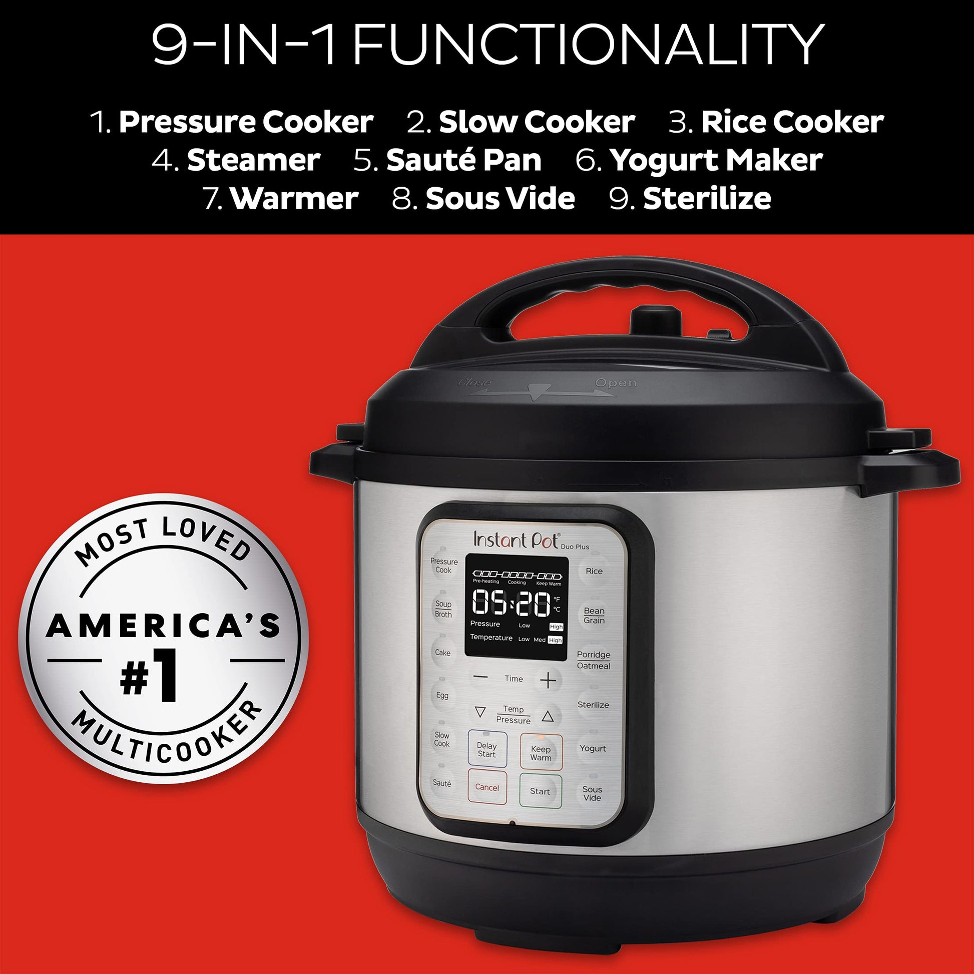 Instant Pot Duo Plus 3 Qt 9-in-1 multi- uso programable olla de presión, olla de cocción lenta