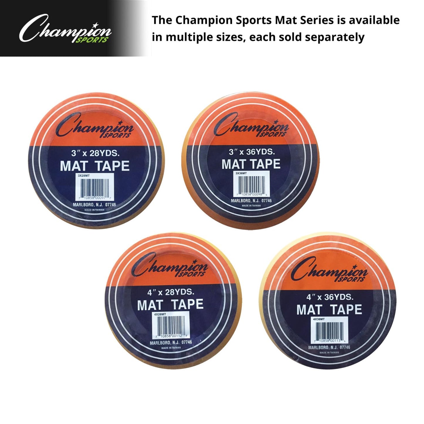 Champion Sports Cinta adhesiva para alfombrilla de 3 pulgadas x 36 yardas