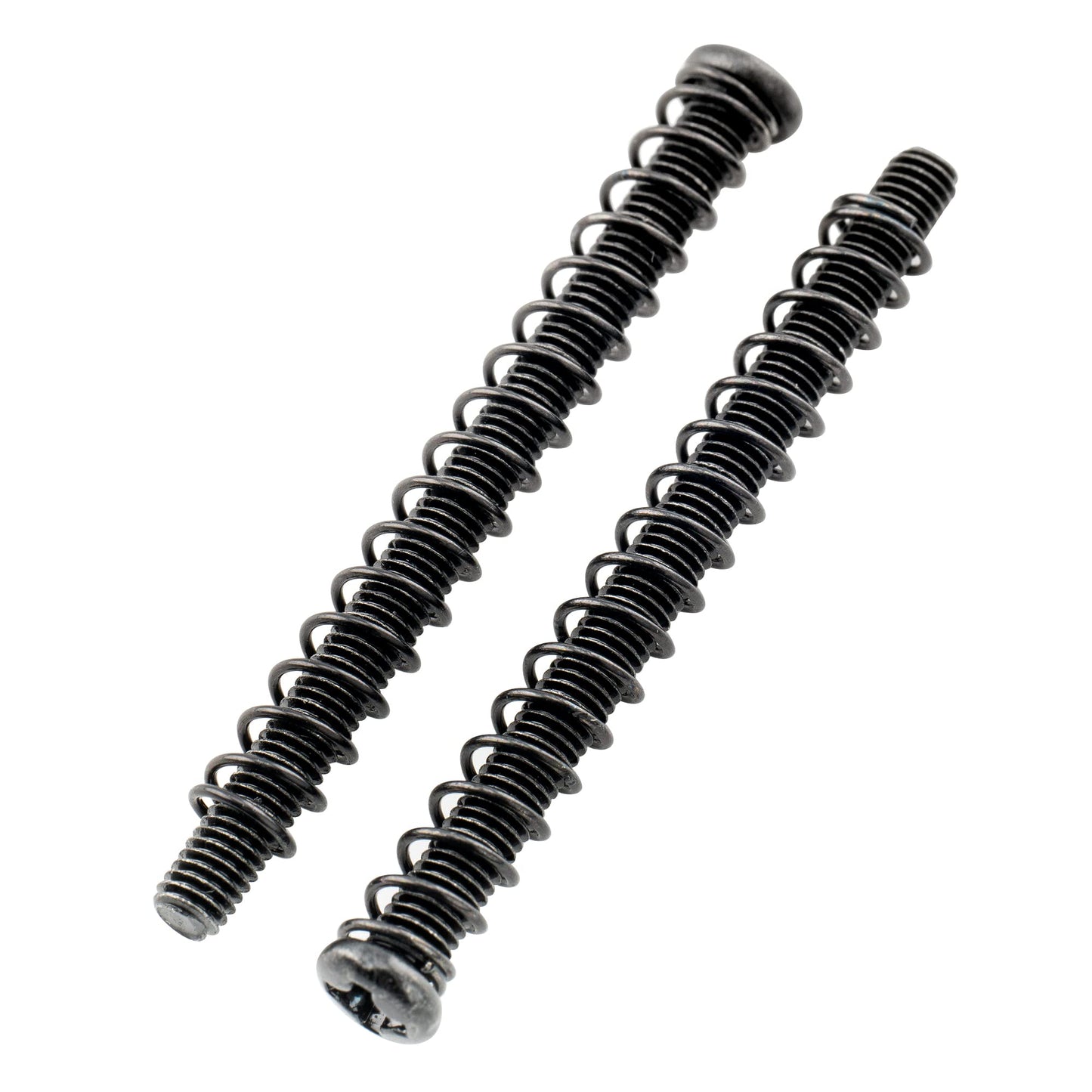 Musiclily Pro Métrico M3X40mm Acero Tornillos de Entonación Silleta e Muelle para Guitarra Eléctrica Bajo Import, Negro(Set de 6)