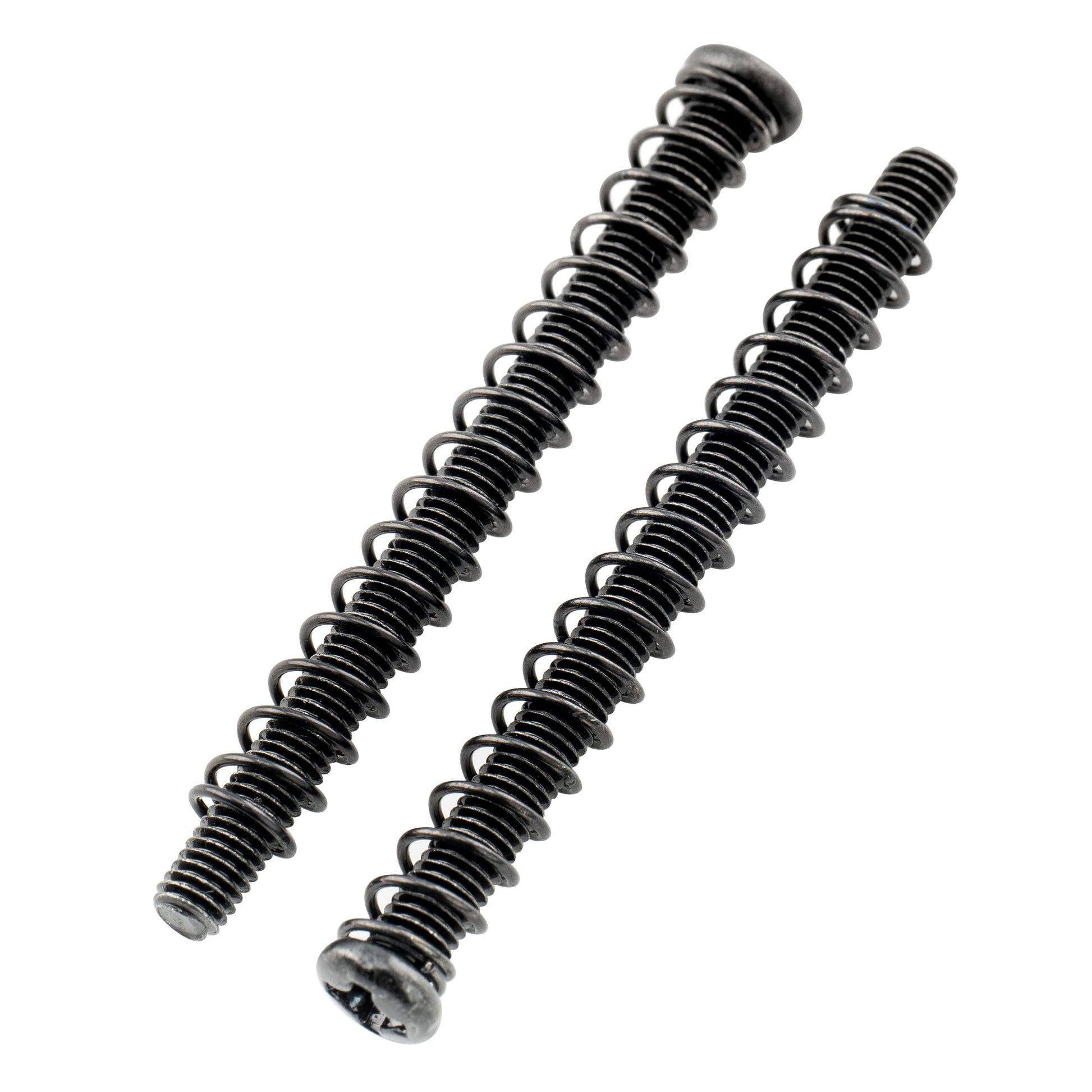 Musiclily Pro Métrico M3X40mm Acero Tornillos de Entonación Silleta e Muelle para Guitarra Eléctrica Bajo Import, Negro(Set de 6)