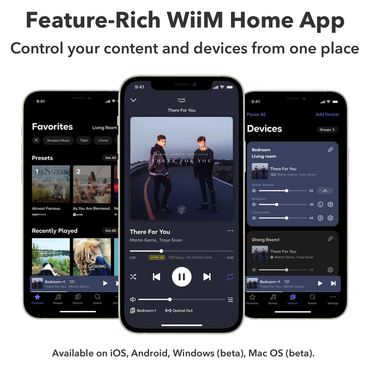 Altavoz Inalámbrico Audio Pro Negro Multiroom Sonido Potente Bluetooth Wi-Fi Compatible con AirPlay 2, Spotify, Tidal, App WiiM