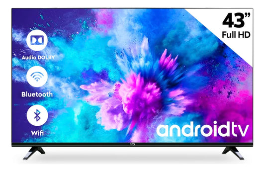 CUORY Smart TV Pantalla 43" Pulgadas Android TV LED Television | FHD Full HD Dled 1920x1080 | Ver Netflix, Youtube y Play Store | con HDMI y USB | Compatible con Google TV y Dolby Digitial