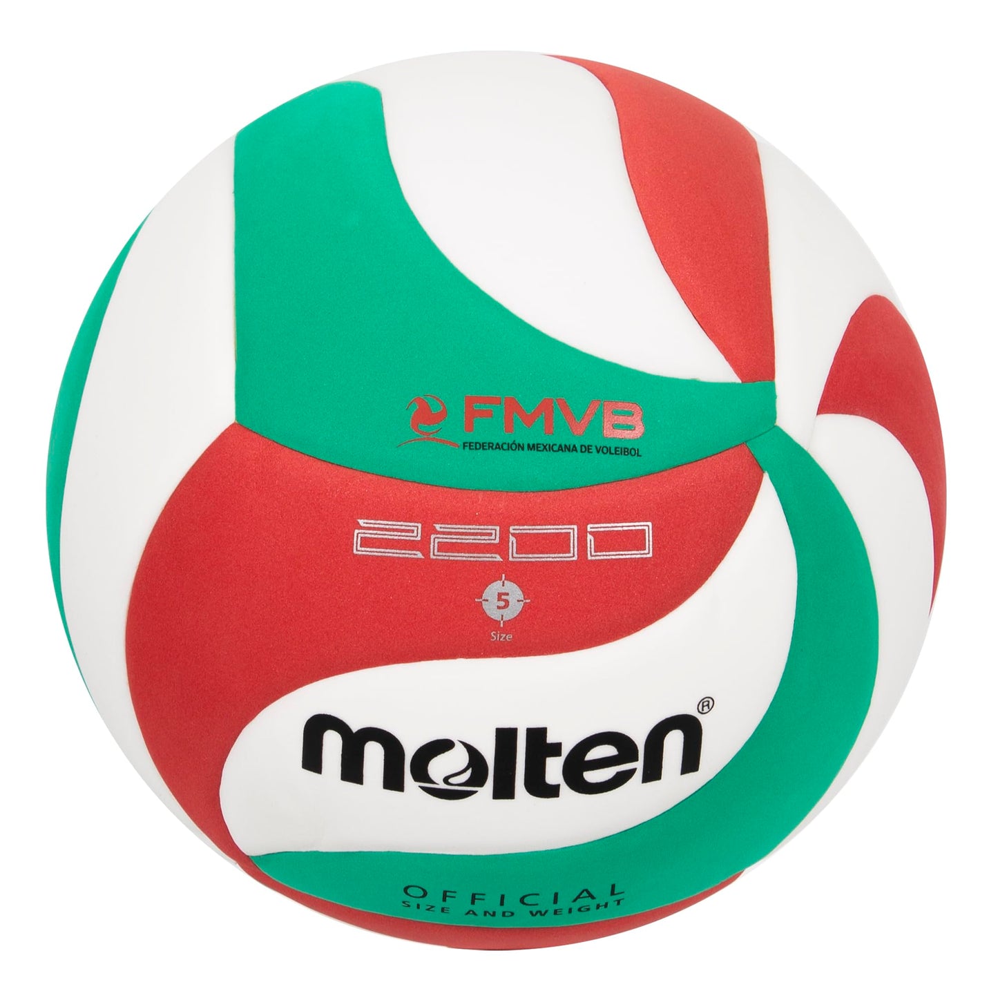 Bola de Entrenamiento Molten Blanco Verde Rojo Tamaño 5