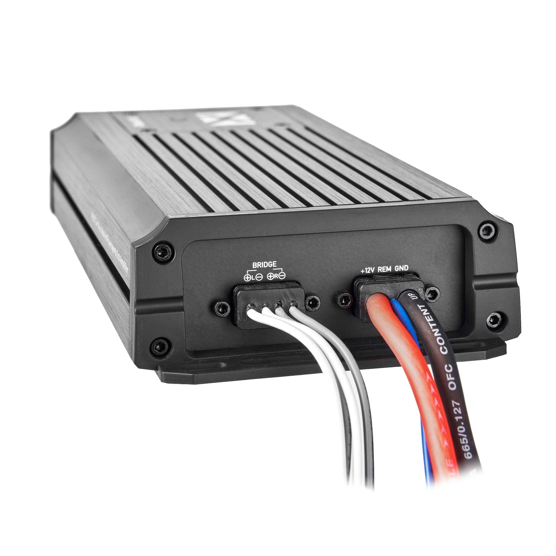 Amplificador Compacto NVX MVPA2 Marino IPX67 1200W Pico 2 Canales Bridgeable para Moto y Deportes de Potencia