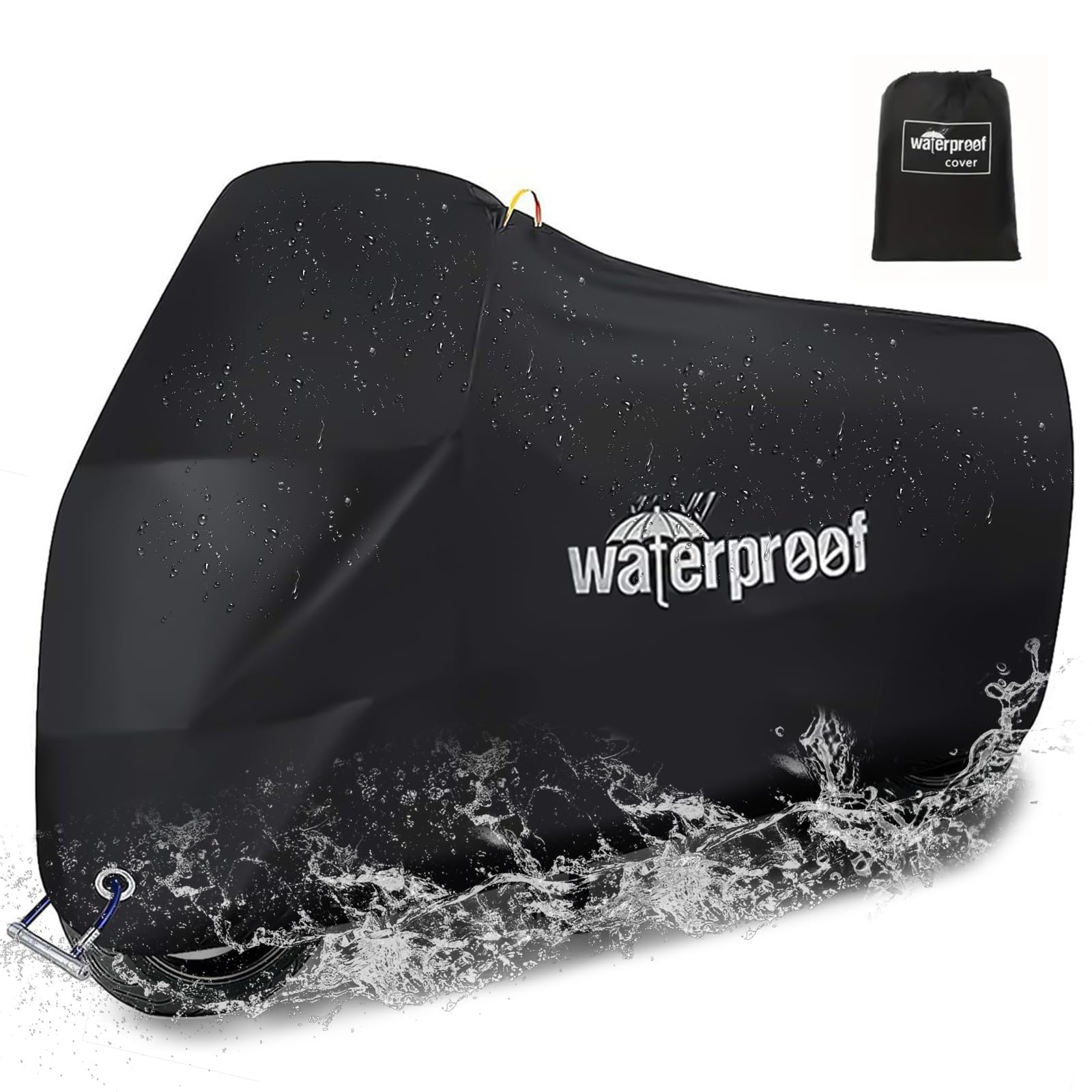 Funda para Moto Cubre para Motoneta Impermeable Cubierta para Motocicleta Impermeable Accesorios Protección contra el Polvo, Escombros