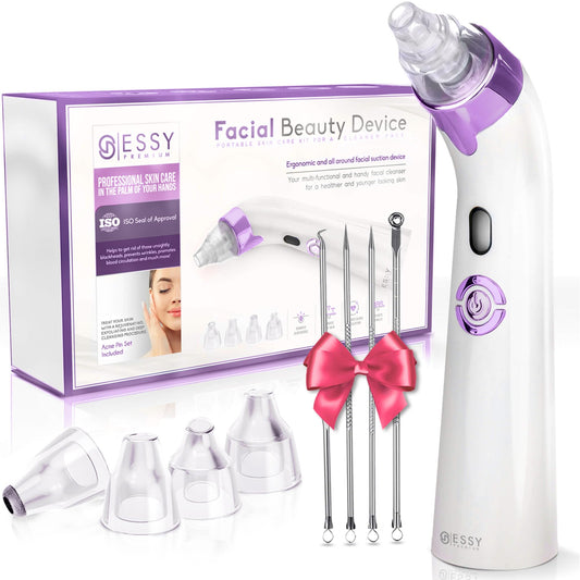 Máquina Limpiadora Facial Essy Morada de Aspiración de Espinillas