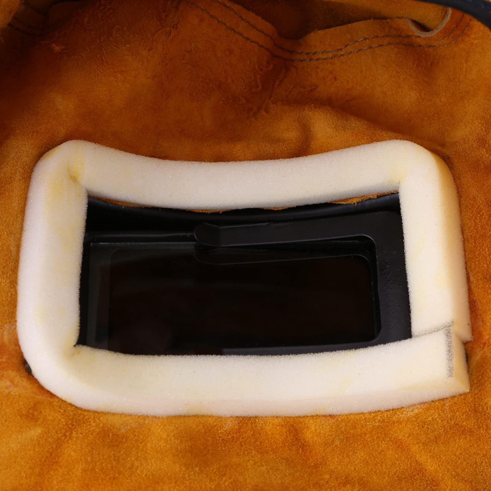 Casco de Soldadura Transpirable, Casco de Soldadura de Cuero, Máscara de Soldador, Duradero, de Buena Calidad, Resistente Al Calor, Máscara de Protección Transpirable con Cascos de Soldadura