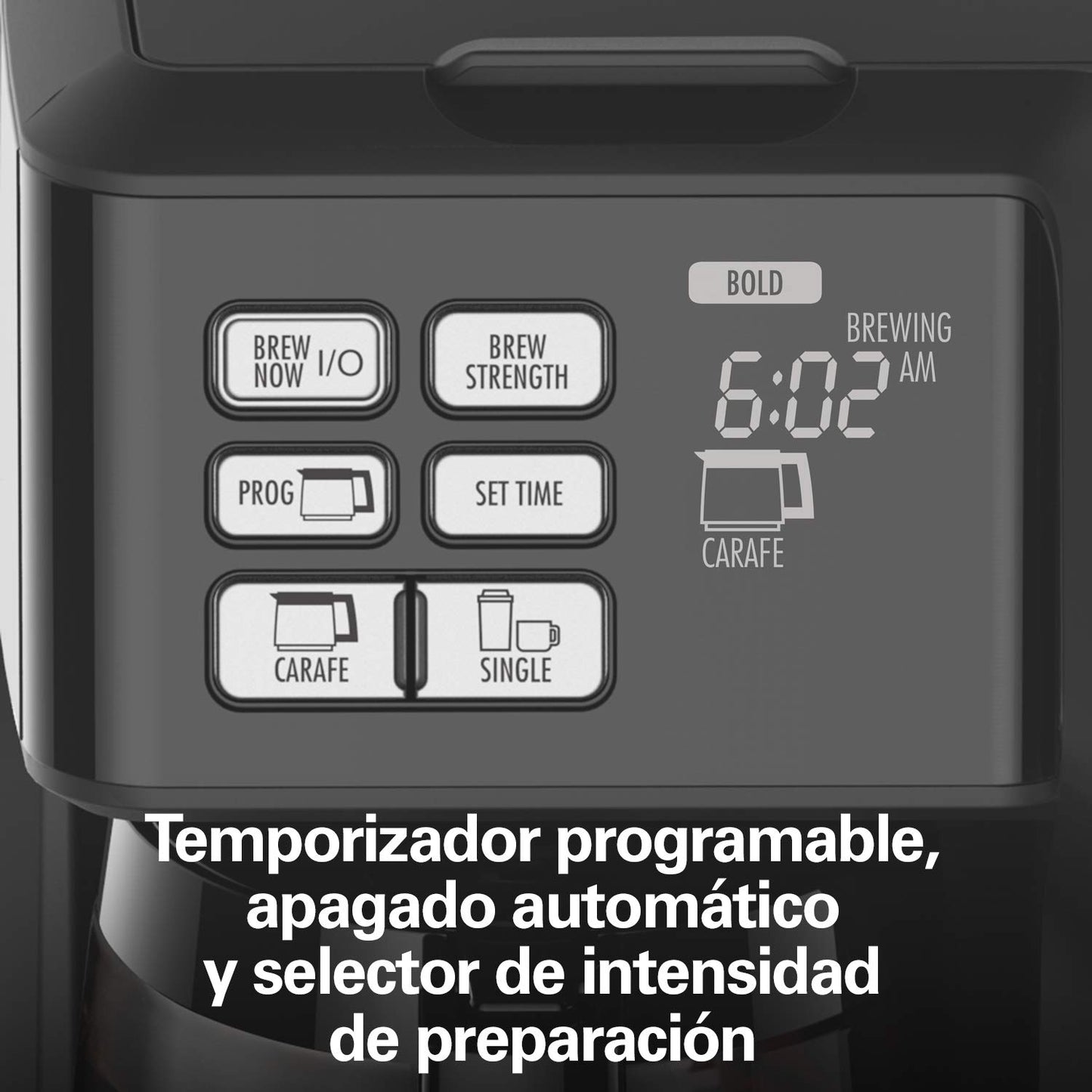 Hamilton Beach Cafetera Trío FlexBrew, con 2 Opciones de Café, Negra (49976), 12 tazas