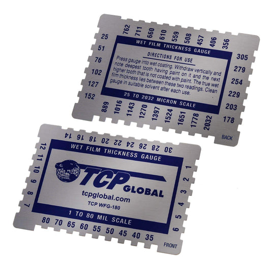 Peine Medidor de Espesor TCP Global 1-80 mm para Pinturas y Resinas